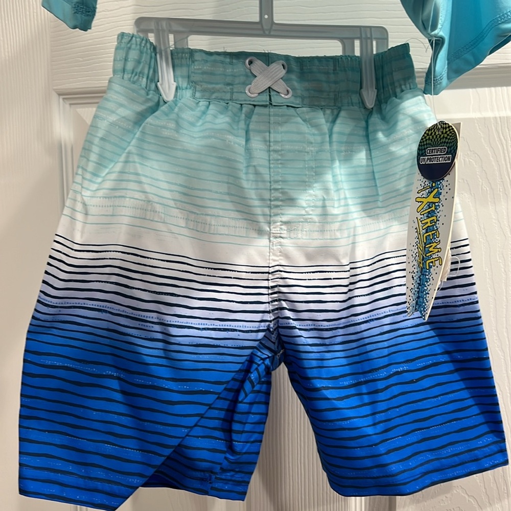 Boys Rash Guard and Swim Trunks - Picture 3 of 6